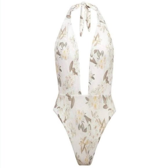 NWOT Montce Tropez One Piece Swimsuit Ete Floral L - Picture 2 of 11